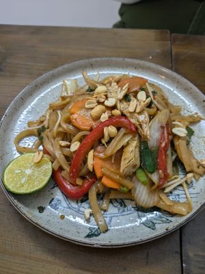 Cao Lau stir fried noodles at The Seeds Plant-Based Foods & Desserts in Hoi An