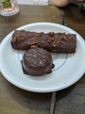 'Snickers' bar (top) & strawberry 'Bounty' at The Seeds Plant-Based Foods & Desserts in Hoi An