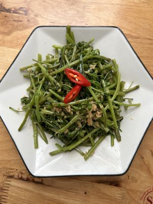 Morning glory with garlic   at The Seeds Plant-Based Foods & Desserts in Hoi An