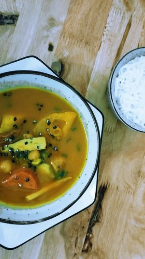 Vegan Curry Soup with Vermicelli. at The Seeds Plant-Based Foods & Desserts in Hoi An
