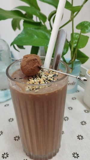 Chocoholic Smoothie (I converted it into a drink instead of in a bowl). at The Seeds Plant-Based Foods & Desserts in Hoi An
