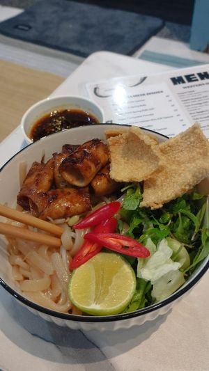 Cao Lau (Vegan Hoi An Noodles). at The Seeds Plant-Based Foods & Desserts in Hoi An