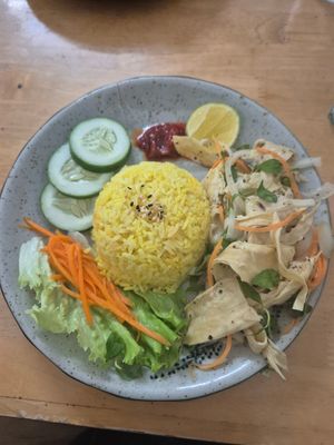 Chicken rice at The Seeds Plant-Based Foods & Desserts in Hoi An