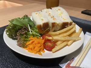 Potato Salad Sandwichh  at HND - Diversity Diner - T3 - Departures in Tokyo