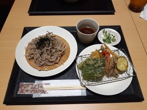 Tenzarusoba. Very yummy tempura :) at HND - Diversity Diner - T3 - Departures in Tokyo