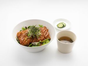 Vegetable Cutlet Bowl at HND - Diversity Diner - T3 - Departures in Tokyo