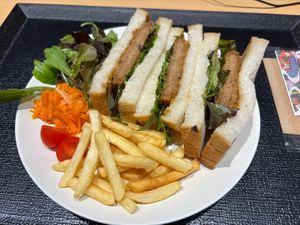 Katsu sandwich  at HND - Diversity Diner - T3 - Departures in Tokyo
