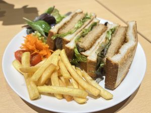 Vegan katsu sandwich  at HND - Diversity Diner - T3 - Departures in Tokyo
