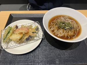 Tempura soba  at HND - Diversity Diner - T3 - Departures in Tokyo