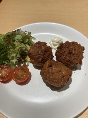 Soy meat balls  at HND - Diversity Diner - T3 - Departures in Tokyo
