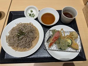 Tempura soba plate  at HND - Diversity Diner - T3 - Departures in Tokyo