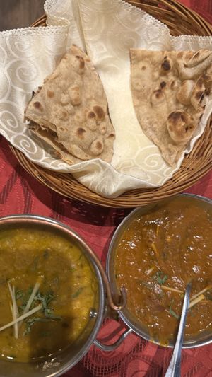Dal Tarka and Kofta curry and Roti  at Mother India in Kota Kinabalu