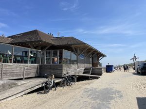 On the beach  at Strandpaviljoen De Piraat in Cadzand