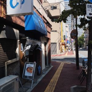 View of the restaurant as you approach it walking from Kameido station. It's a short walk from the station. at tsuminaki Mapo Tofu - 罪無き麻婆豆腐 in Tokyo