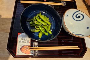 Edamene Beans at tsuminaki Mapo Tofu - 罪無き麻婆豆腐 in Tokyo