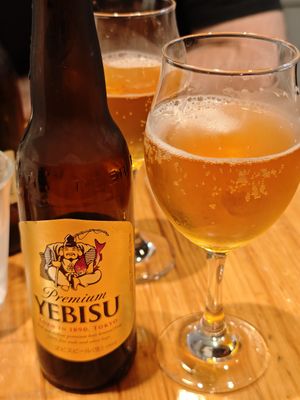 Delicious and refreshing beer 🍺 at tsuminaki Mapo Tofu - 罪無き麻婆豆腐 in Tokyo