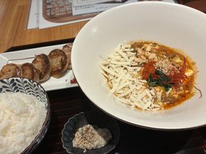Cheese curry mapo tofu sett  at tsuminaki Mapo Tofu - 罪無き麻婆豆腐 in Tokyo