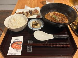 “Kuro” set  at tsuminaki Mapo Tofu - 罪無き麻婆豆腐 in Tokyo