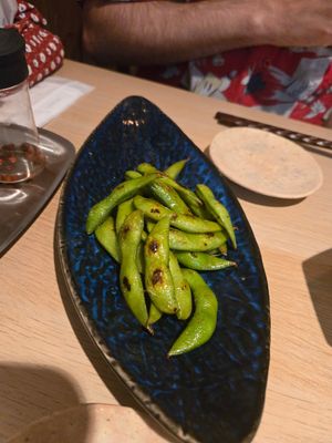 Edamame at tsuminaki Mapo Tofu - 罪無き麻婆豆腐 in Tokyo