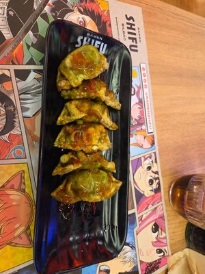 Vegan fried gyoza at Ramen Shifu - Abando in Bilbao