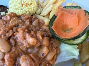 Beans might come from a can, but still good   at Belveder in Cetinje