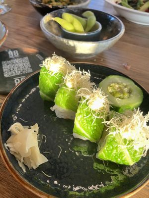 Green maki roll  at George Marina in Amsterdam