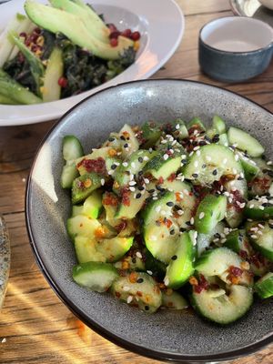 Spicy cucumber salad  at George Marina in Amsterdam