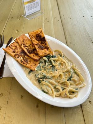 Fettuccine marañoni at Almendra in Antigua