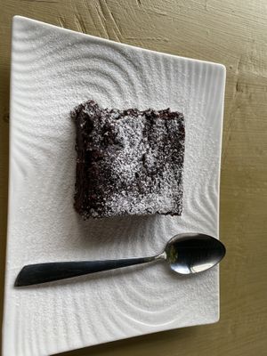 Brownie  at Almendra in Antigua