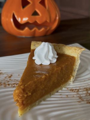 Pumpkin pie   at Almendra in Antigua