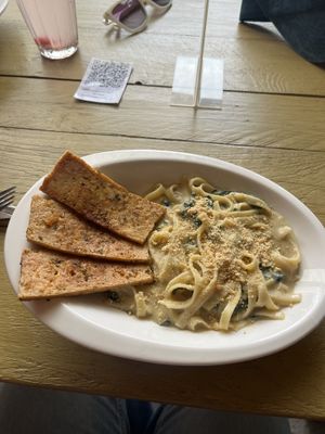 Pasta Alfredo  at Almendra in Antigua