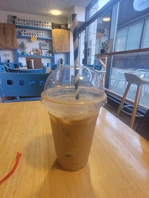 Iced Lattee at Yugen Coffee House in Bangor