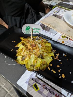 Fried artichokes at Eiffel Restaurante in Madrid