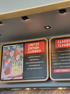 Seasonal menu   at Salt & Straw in Gilbert