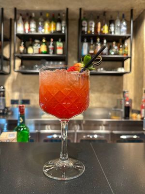 Strawberry mojito  at Ottos Restocafé in Tirana