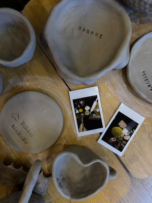 Valentines pottery workshop at Ottos Restocafé in Tirana