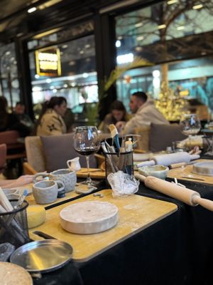 Pottery workshop at Ottos Restocafé in Tirana