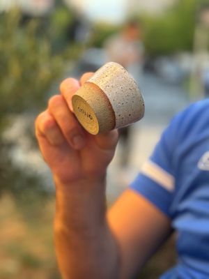 Cups at Ottos Restocafé in Tirana