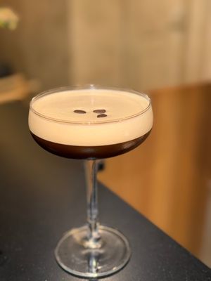 Espresso martini at Ottos Restocafé in Tirana