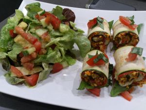 Awesome Raw cannelloni at Rag Bar in Frankfurt