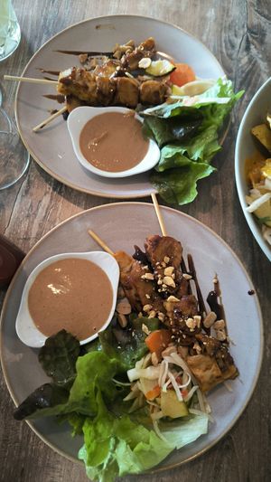 Pinchos satay at Monkey Mood in Capbreton