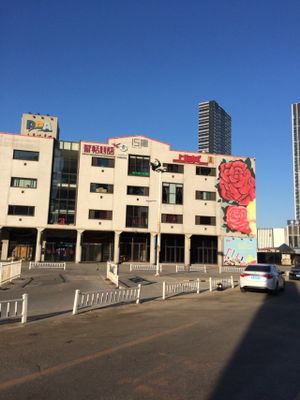 Yup.  Difficult to miss this building from blocks away! at Hetian Xinyu - Lotus Vegetarian in Dalian