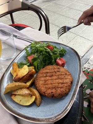 no. 2 (paid for two burger and one salad )   at Epidamn Restaurant & Garden in Durres