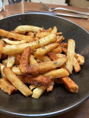 Veganized potato fries   at Loqui Restaurant & Bar Inc in Saskatoon