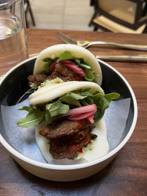 Oyster mushroom bao buns   at Loqui Restaurant & Bar Inc in Saskatoon