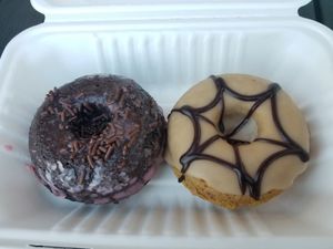 Halloween cake donuts  at Reverie Bakeshop in Richardson