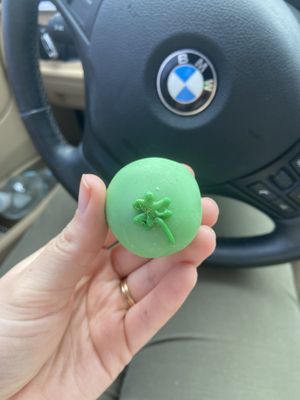 Irish Cream Cakepop for Saint Patty’s Day!  at Reverie Bakeshop in Richardson
