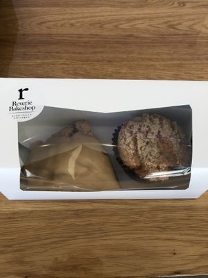 Maple scone and coffee cake muffin at Reverie Bakeshop in Richardson