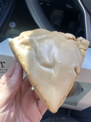 Look at that glaze!!!! And it’s huge!  at Reverie Bakeshop in Richardson