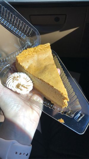 Pumpkin cheesecake   at Reverie Bakeshop in Richardson